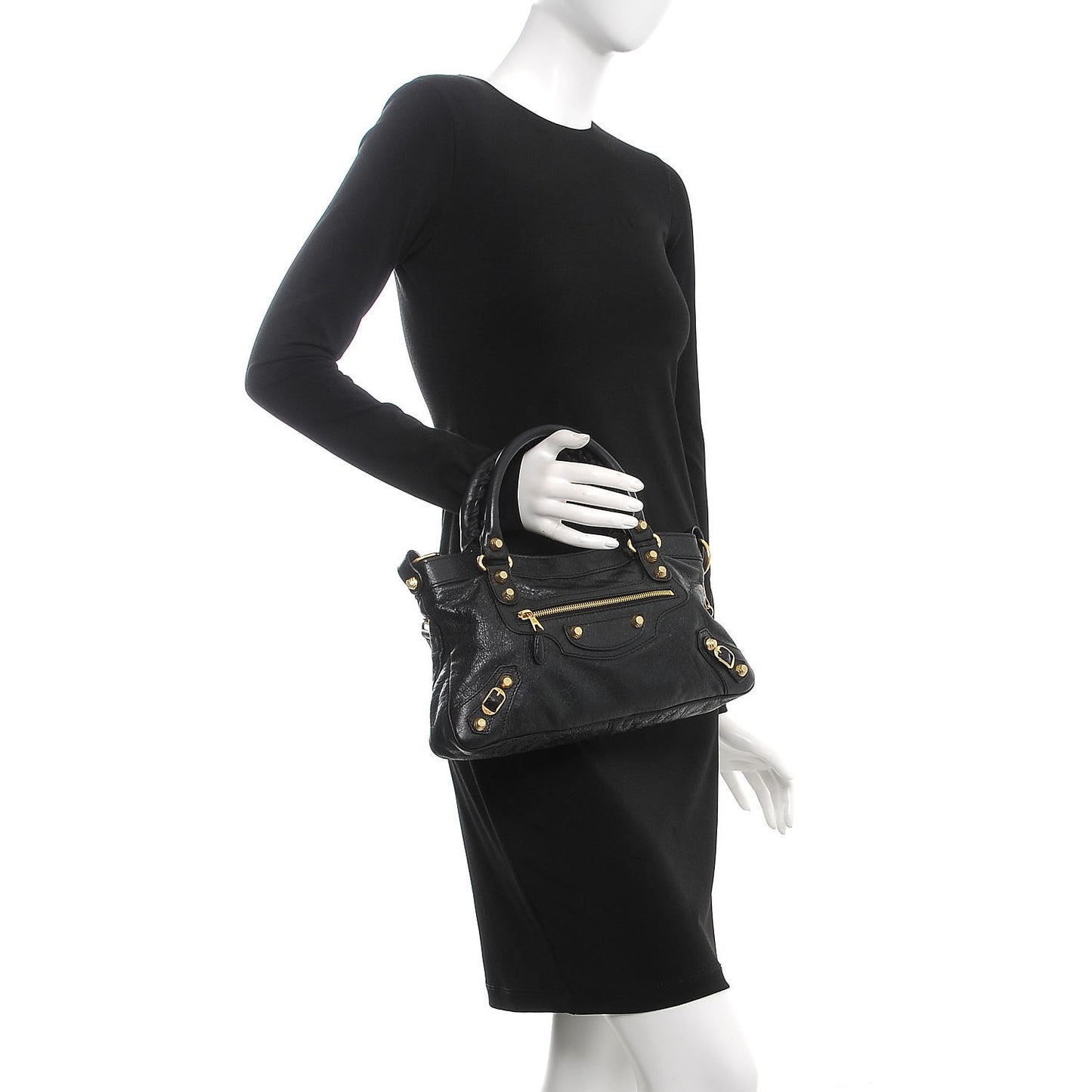 Agneau Giant 12 Gold Hardware First Black