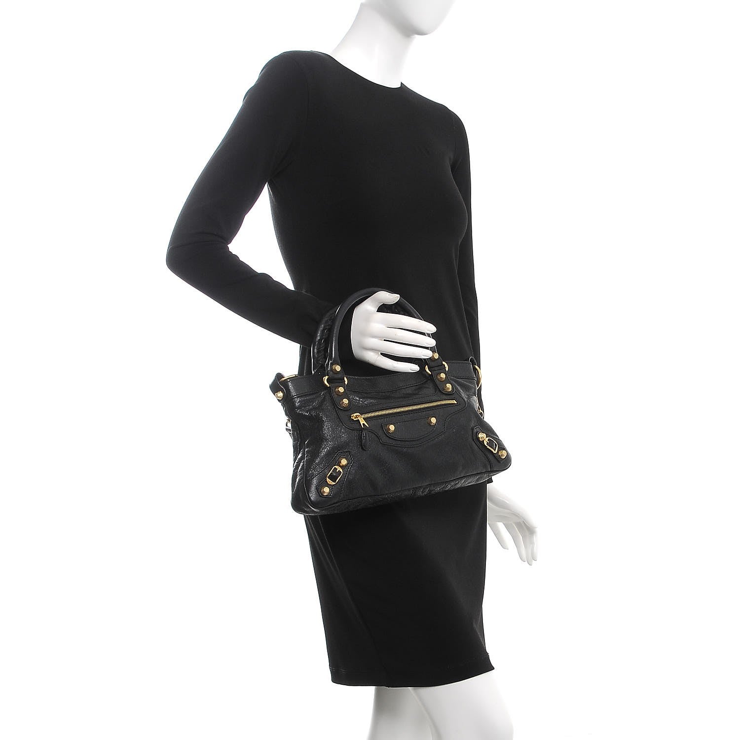 Balenciaga Agneau Giant 12 Gold Hardware First Black 2 of 8