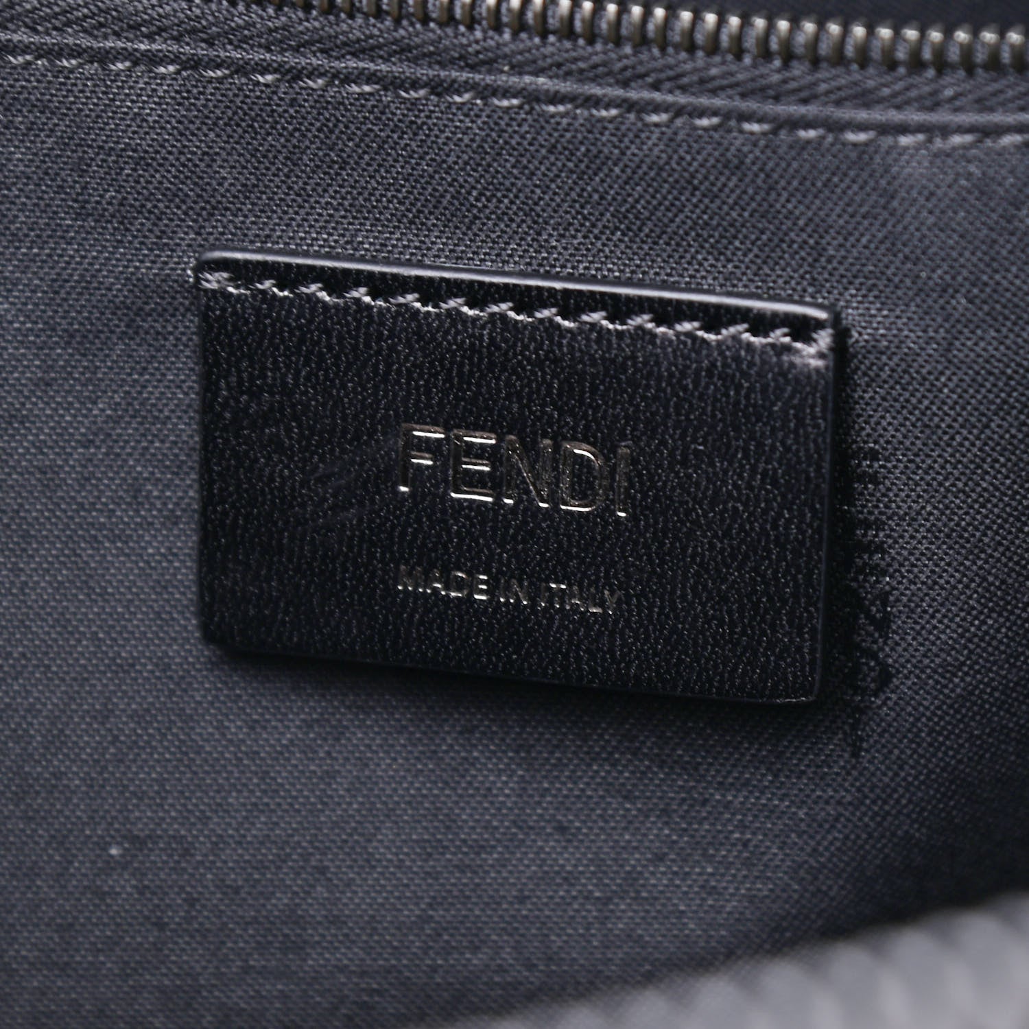 Fendi Vitello Century Grace FF Embossed Messenger Black 6 of 10