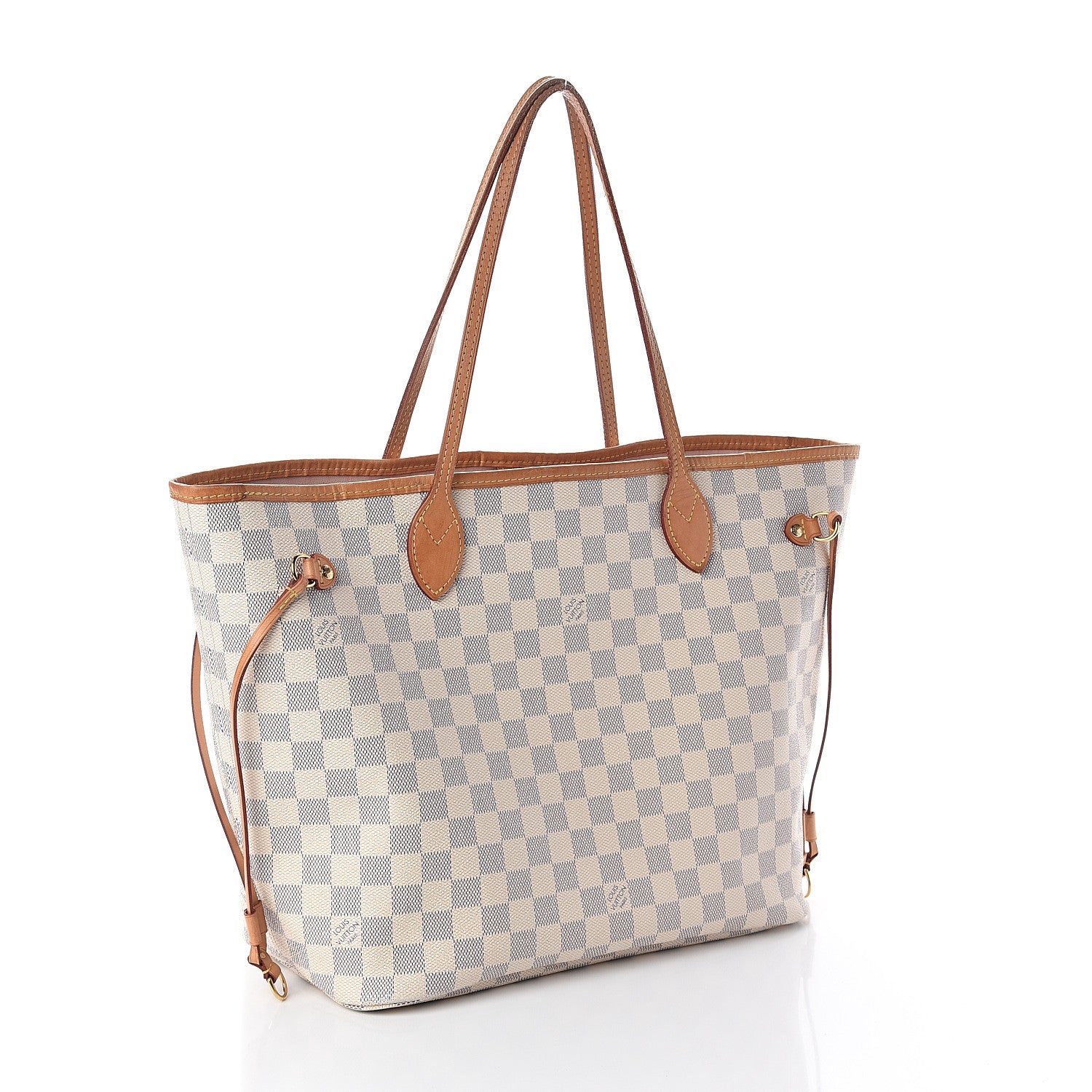 Louis Vuitton Damier Azur Neo Neverfull MM Rose Ballerine 2 of 11