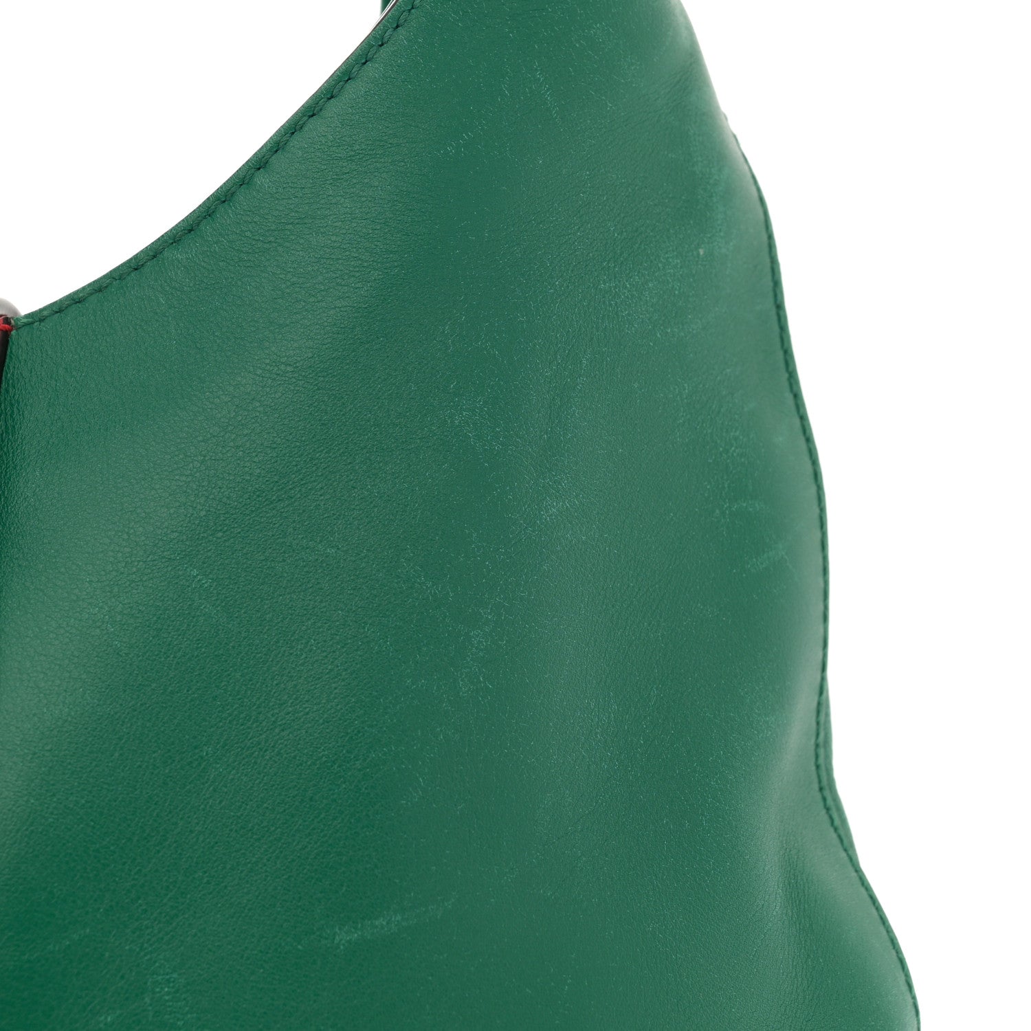 Gucci Calfskin Web Stripe Medium Dionysus Hobo Emerald 12 of 16