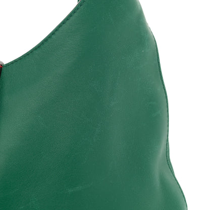 Gucci Calfskin Web Stripe Medium Dionysus Hobo Emerald 12 of 16
