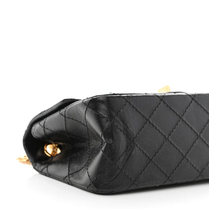 Chanel Aged Calfskin Quilted 2.55 Reissue Mini Flap Black 9 of 11