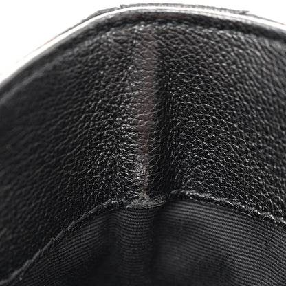 Saint Laurent Sheepskin Matelasse Chevron Monogram Medium College Bag Black 12 of 16
