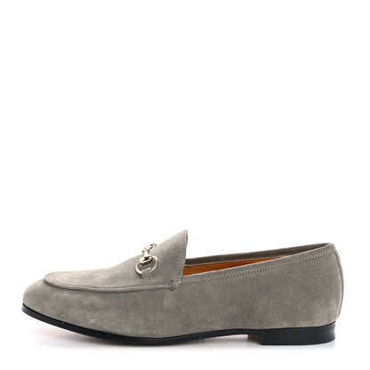 Gucci Suede Horsebit Womens Jordaan Loafers 38.5 New Fango 1 of 12