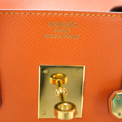Hermes Epsom Birkin 35 Orange 9 of 10