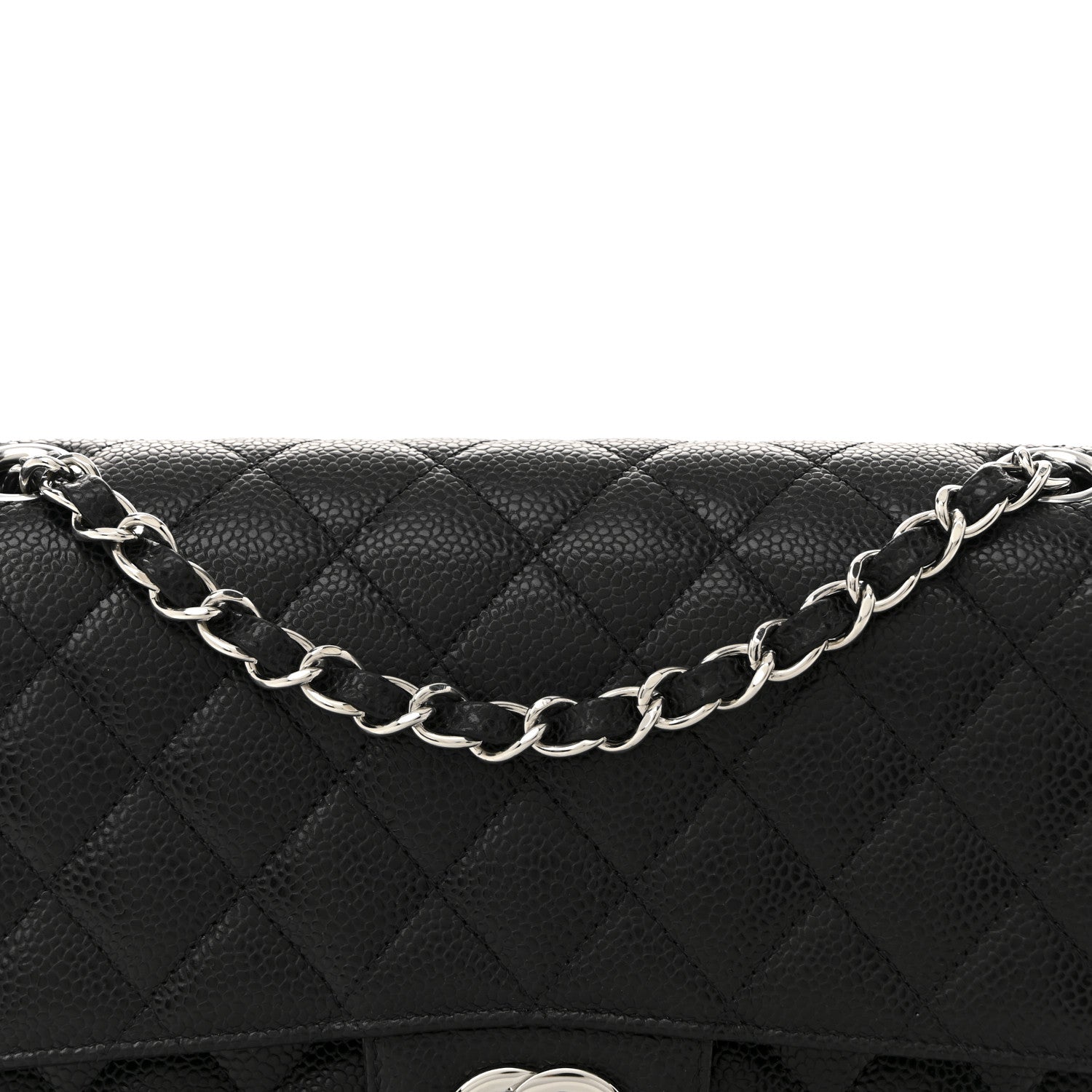 Chanel Caviar Quilted Medium Double Flap Black 8 of 11