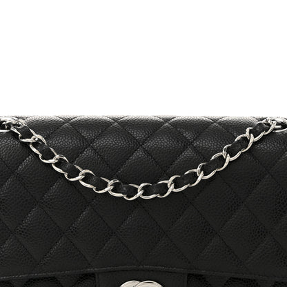 Chanel Caviar Quilted Medium Double Flap Black 8 of 11