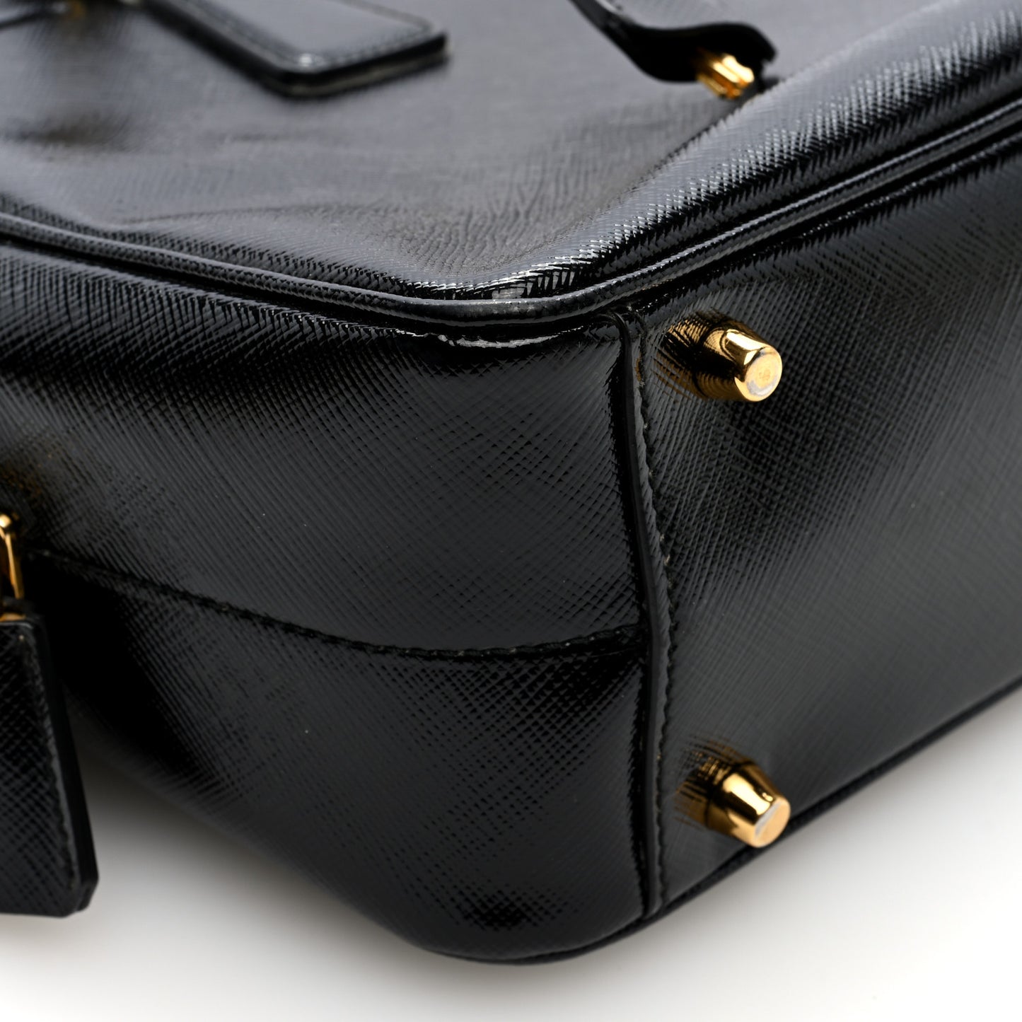 Saffiano Lux Bowler Black