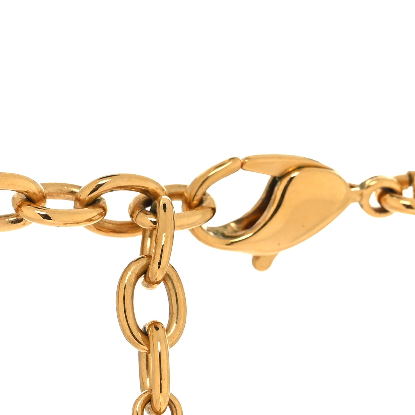 Metal CD Choker Necklace Gold