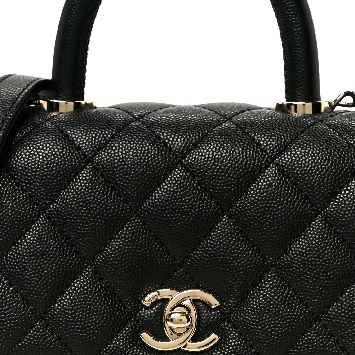 Chanel Caviar Quilted Extra Mini Coco Handle Flap Black 9 of 12