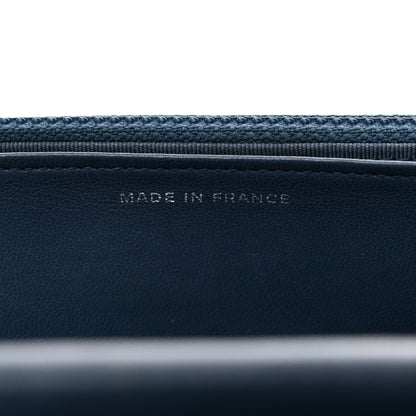 Chanel Lambskin Quilted Wallet On Chain WOC Navy Blue 8 of 12