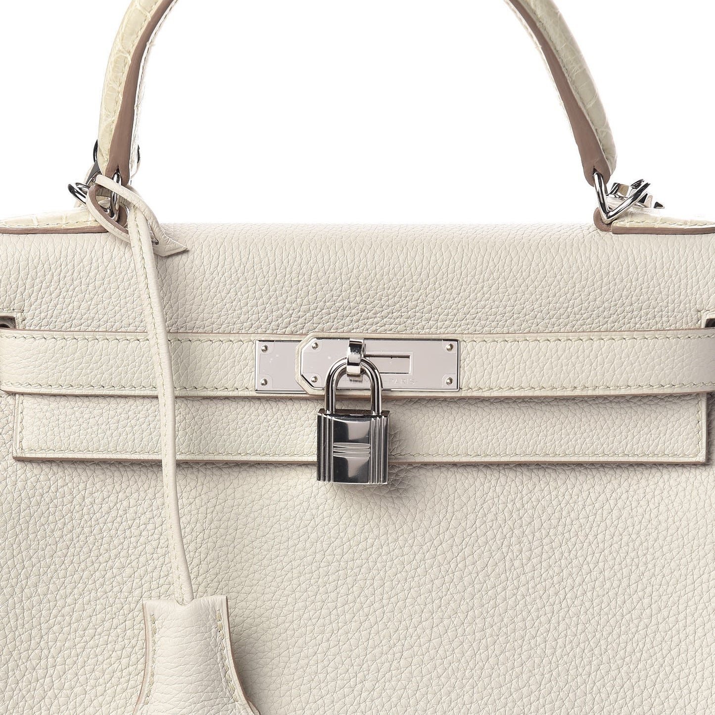 Matte Alligator Togo Kelly Retourne 28 Beton