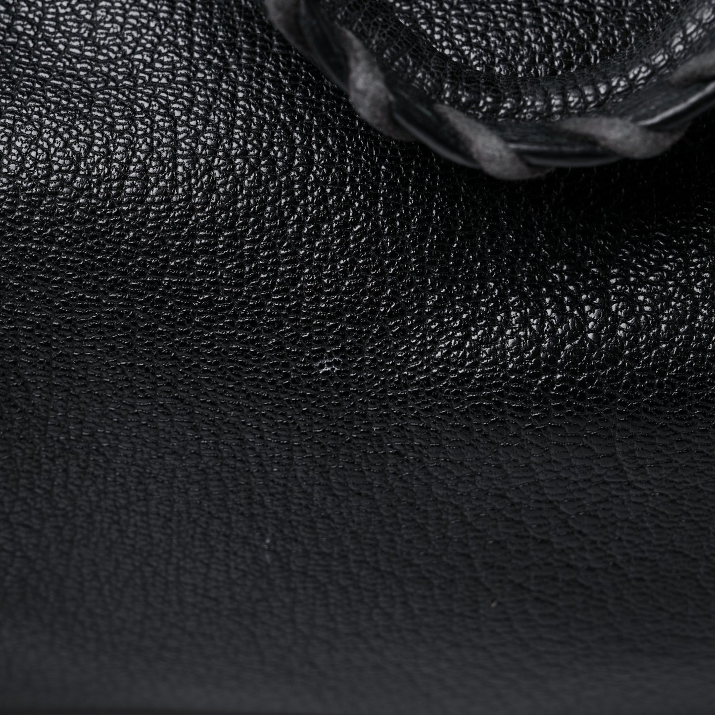 Chevre Silver Metallic Edge Hardware Velo Black