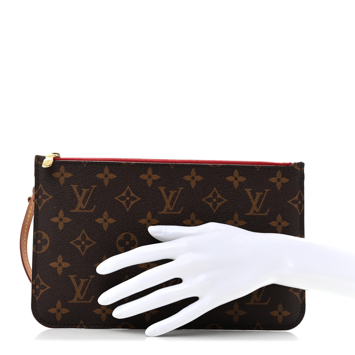 Louis Vuitton Monogram Neverfull MM GM Pochette Cherry 2 of 10