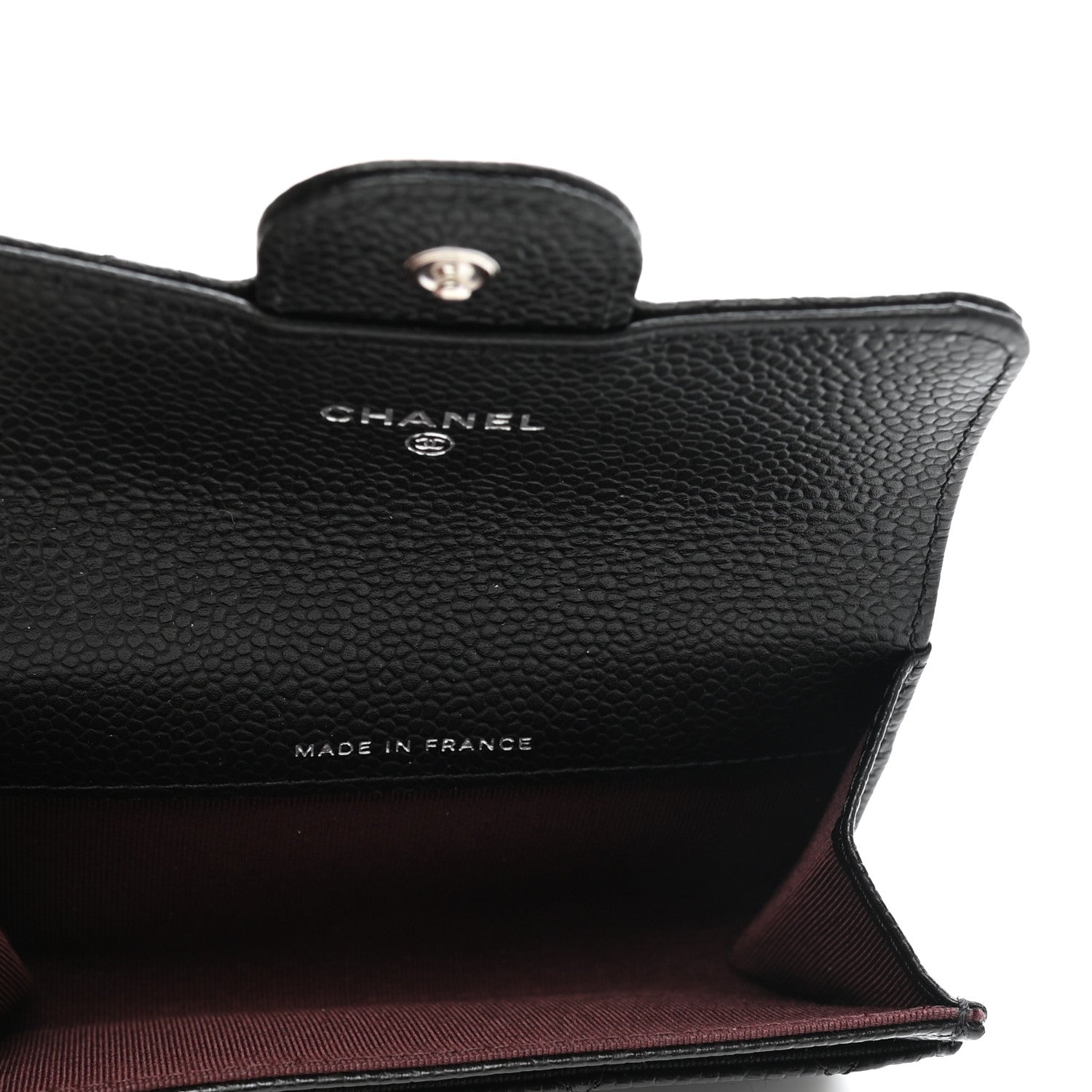 Chanel Caviar Quilted Flap Card Holder Wallet Black 5 of 9