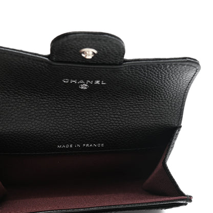 Chanel Caviar Quilted Flap Card Holder Wallet Black 5 of 9