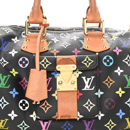 Louis Vuitton Monogram Multicolor Speedy 30 Black 8 of 12