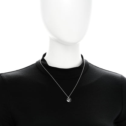 Tiffany Sterling Silver Letter G Disc Pendant Necklace 2 of 5