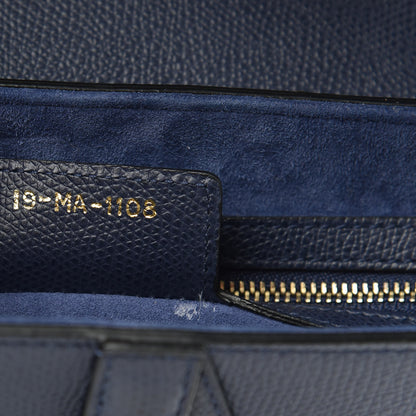 Christian Dior Grained Calfskin Saddle Bag Navy 7 of 9