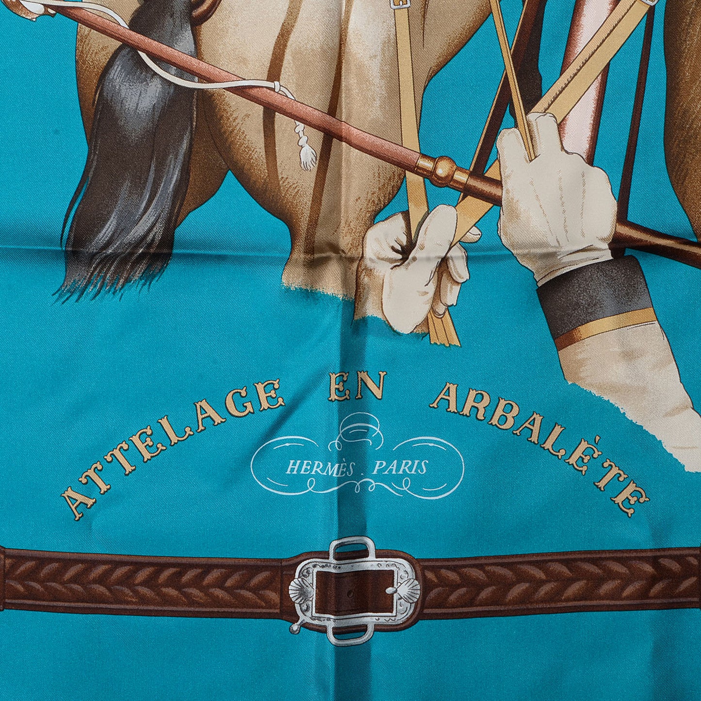 Silk Attelage En Arbalete Scarf 90