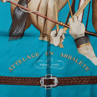 Hermes Silk Attelage En Arbalete Scarf 90 3 of 6