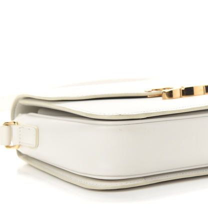 Celine Shiny Calfskin Medium Triomphe White 10 of 11