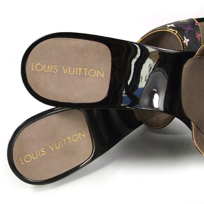 Louis Vuitton Monogram Multicolor Heels 38.5 Noir 6 of 10