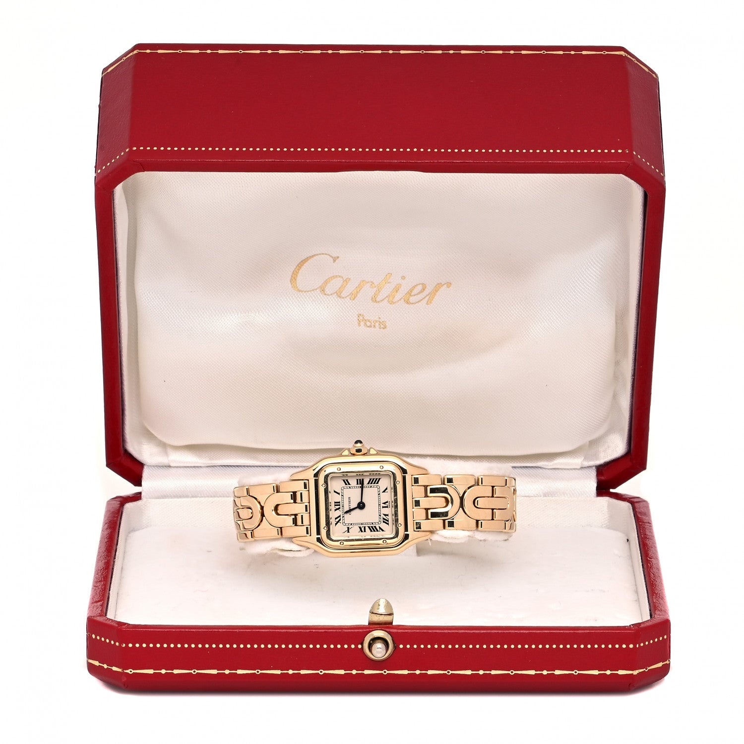Cartier 18K Yellow Gold 22mm Panthere Art Deco Quartz Watch 5 of 5