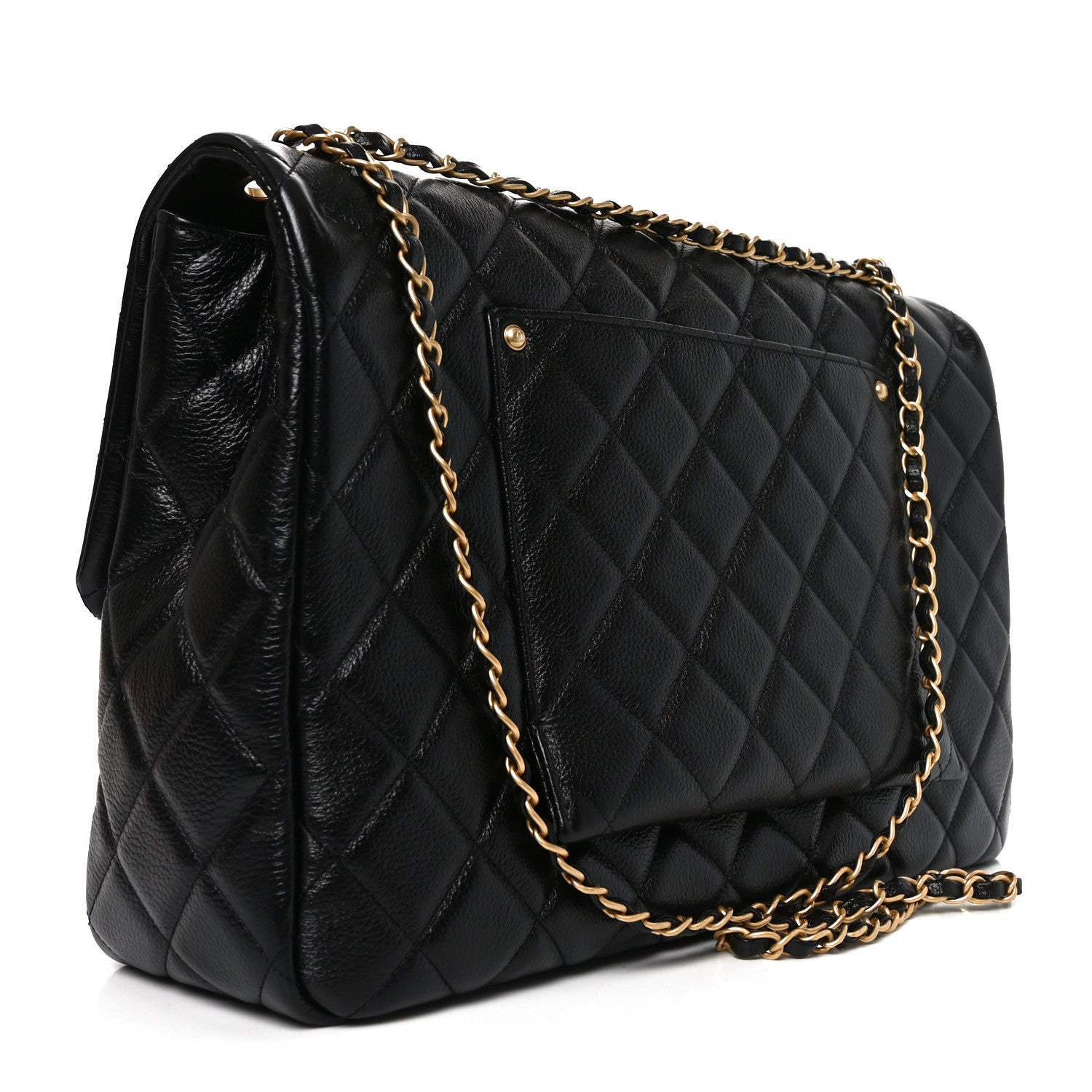Chanel Caviar Quilted Small XXL Travel Flap Bag Black 2 of 11