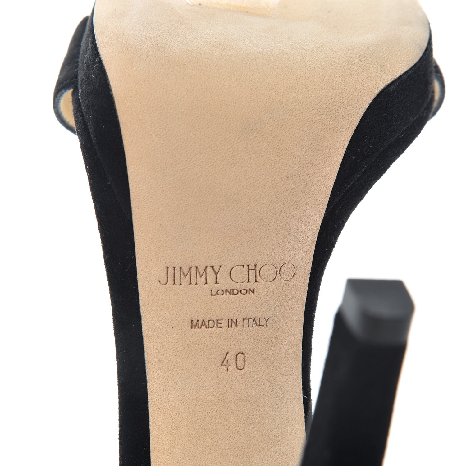 Jimmy Choo Suede Misty 120 Sandals 40 Black 9 of 10