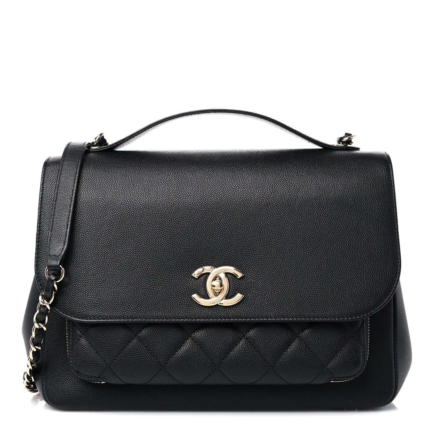 Chanel Caviar Quilted Large Business Affinity Flap Black 1 of 11
