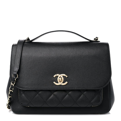 Chanel Caviar Quilted Large Business Affinity Flap Black 1 of 11