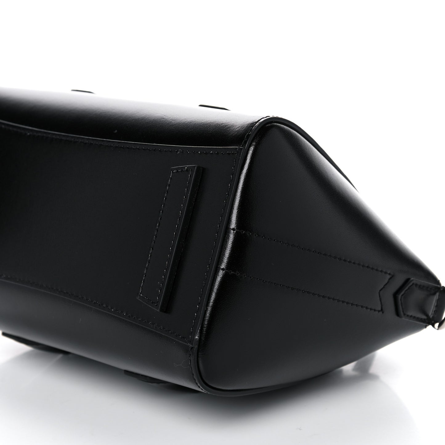Box Calfskin Mini Lock Antigona Shoulder Bag Black