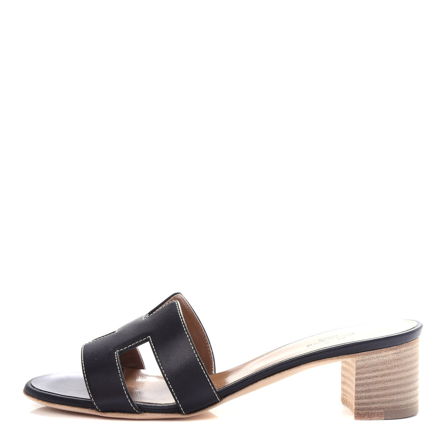 Calfskin Oasis Sandals 37 Black