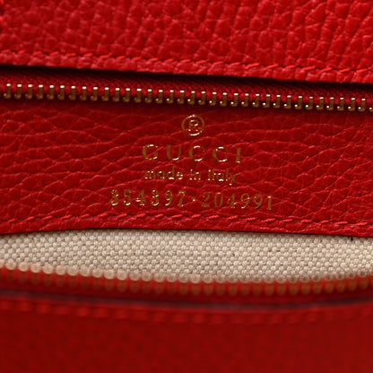 Gucci Dollar Calfskin Medium Swing Tote Red 7 of 11