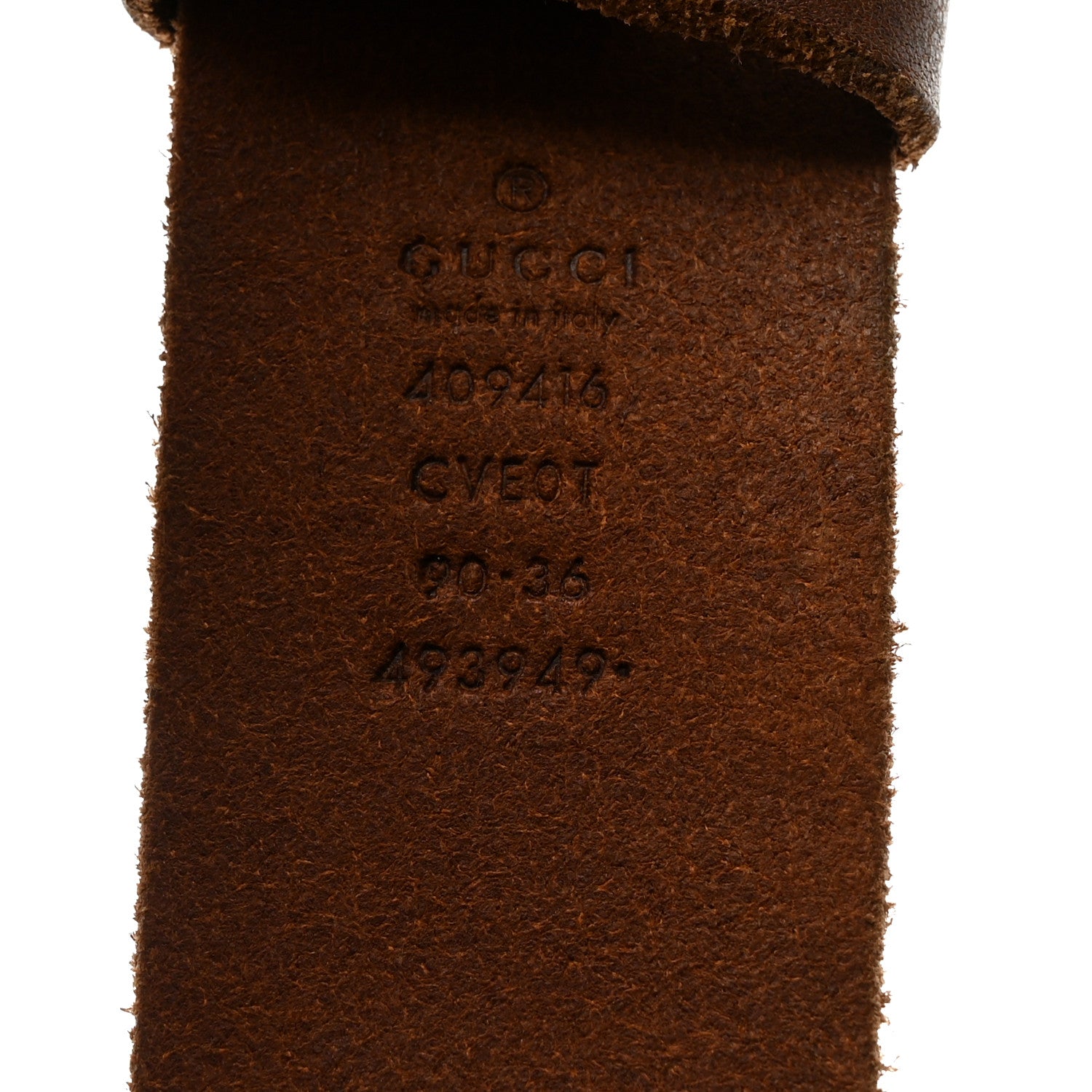 Gucci Faded Calfskin Double G 40mm Belt 90 36 Cuir 3 of 5