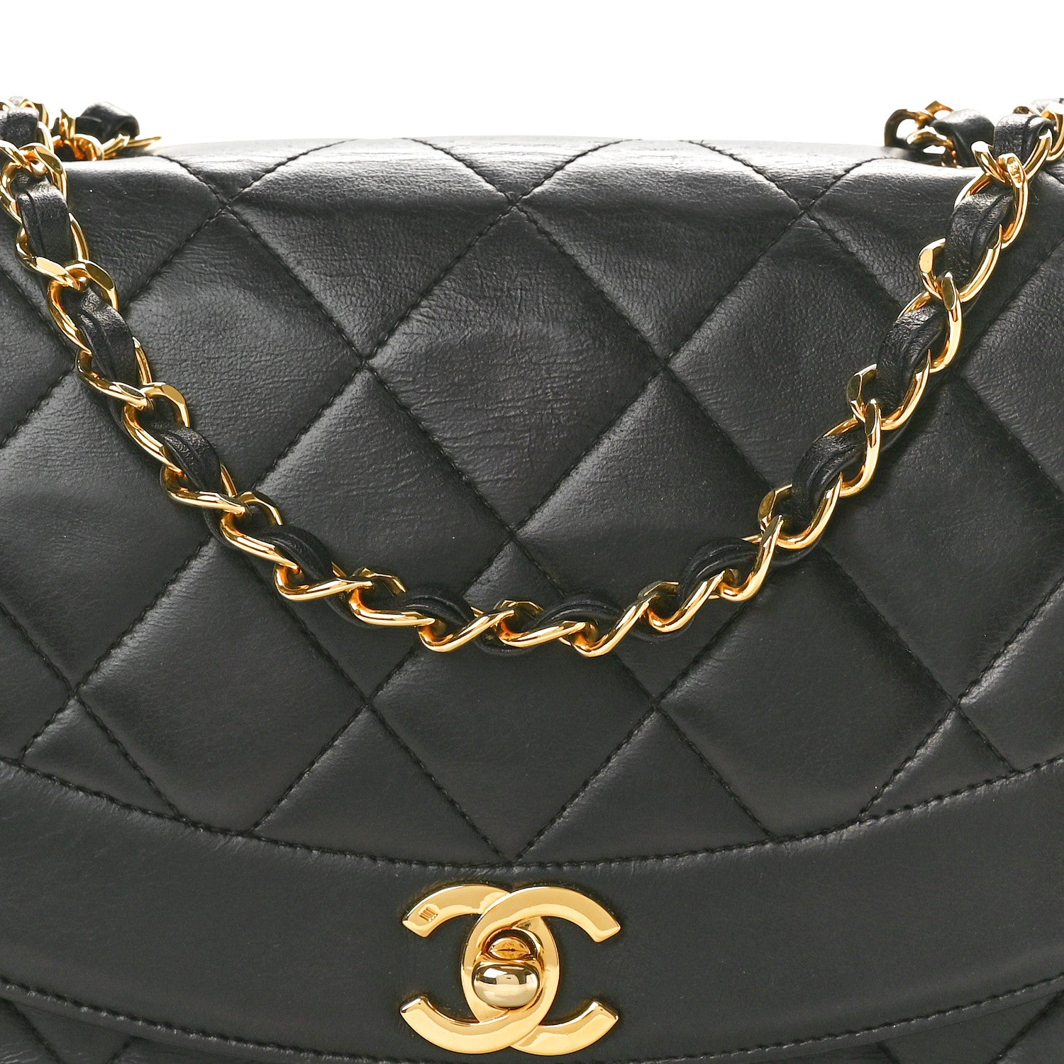 Chanel Lambskin Quilted Small Single Flap Black 9 of 11