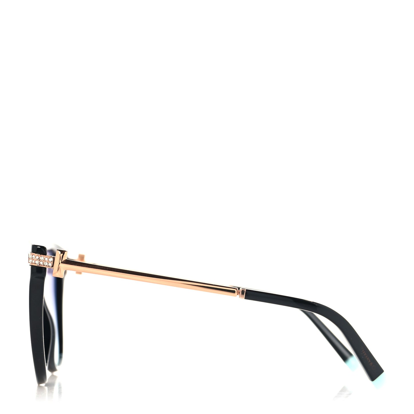 Acetate Metal Crystal TF 4193-B Sunglasses Black
