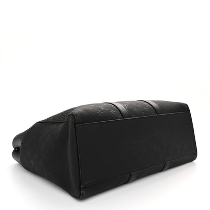 Louis Vuitton Taurillon Monogram Sac Plat 24H Black 4 of 9