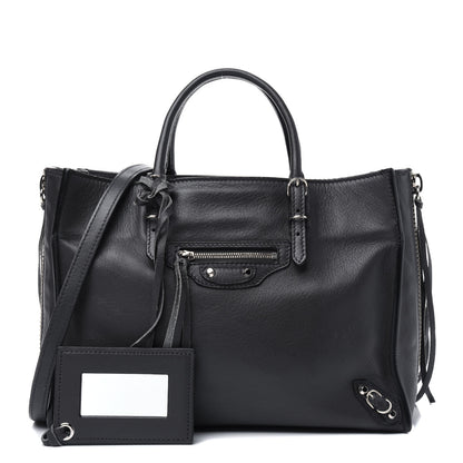 Balenciaga Veau Papier A6 Zip Around Tote Gris Fossile 1 of 25