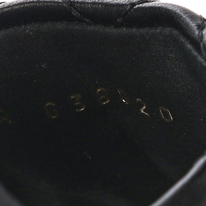 Chanel Lambskin Quilted Textured CC Mules 37 Black 11 of 12