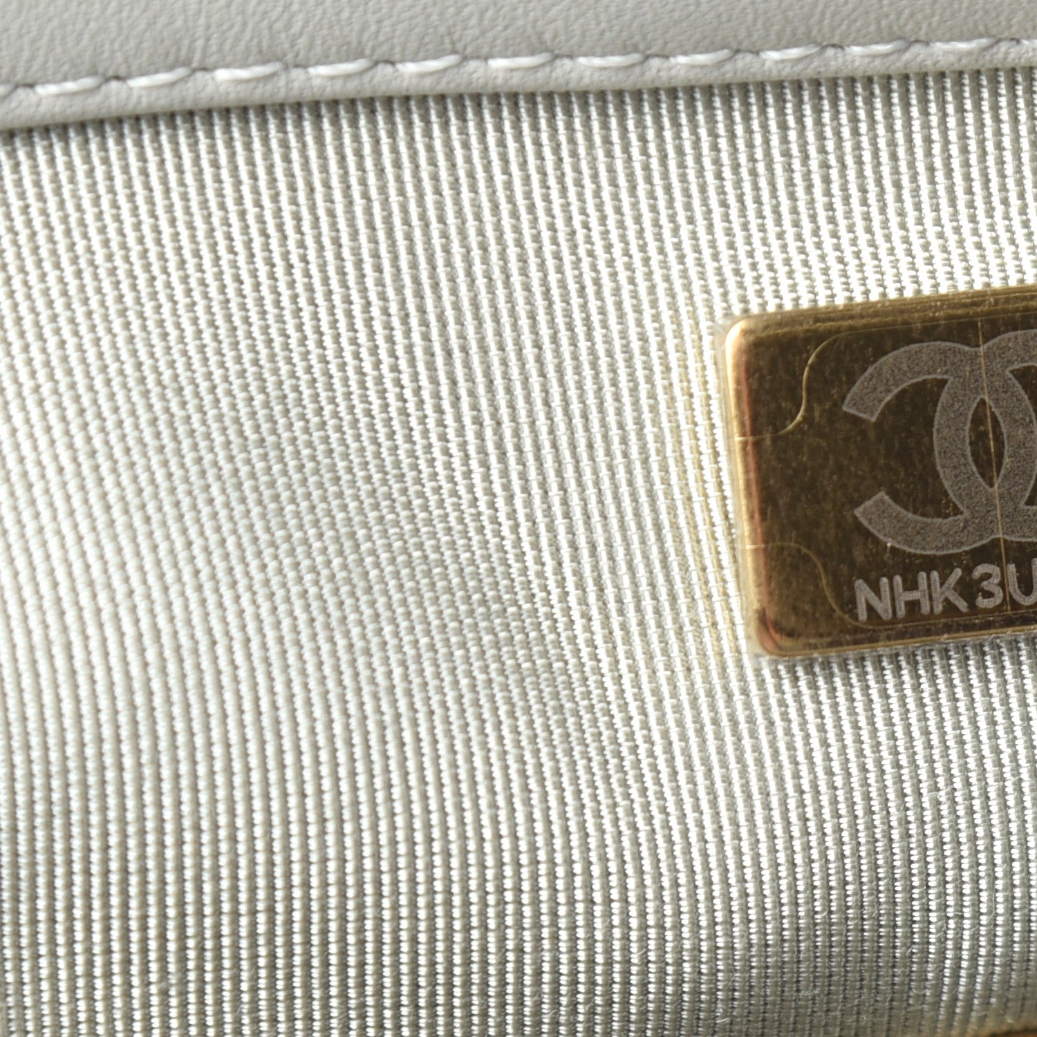 Chanel Tweed Quilted Medium Chanel 19 Flap Grey Ecru 7 of 11
