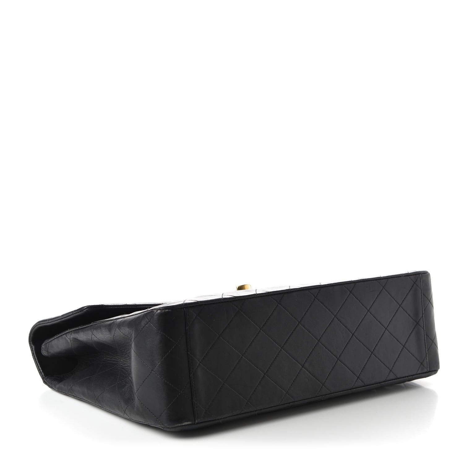 Chanel Lambskin Quilted XL Jumbo Single Flap Black 4 of 13