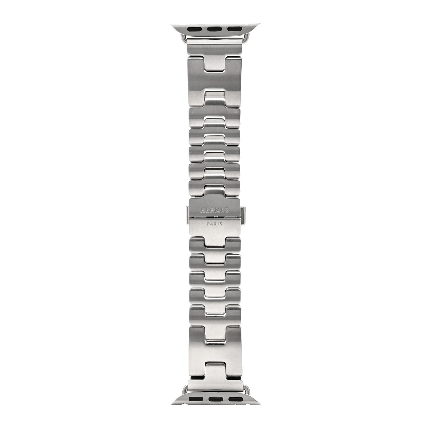 Stainless Steel 42mm Grand H Apple Watch Single Tour Band Gris