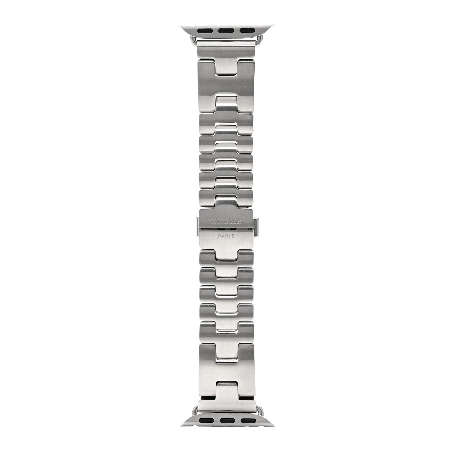 Hermes Stainless Steel 42mm Grand H Apple Watch Single Tour Band Gris 1 of 4