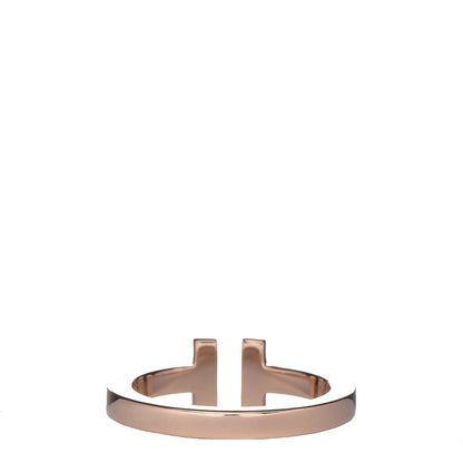 Tiffany 18K Rose Gold T Square Ring 57 8 4 of 5