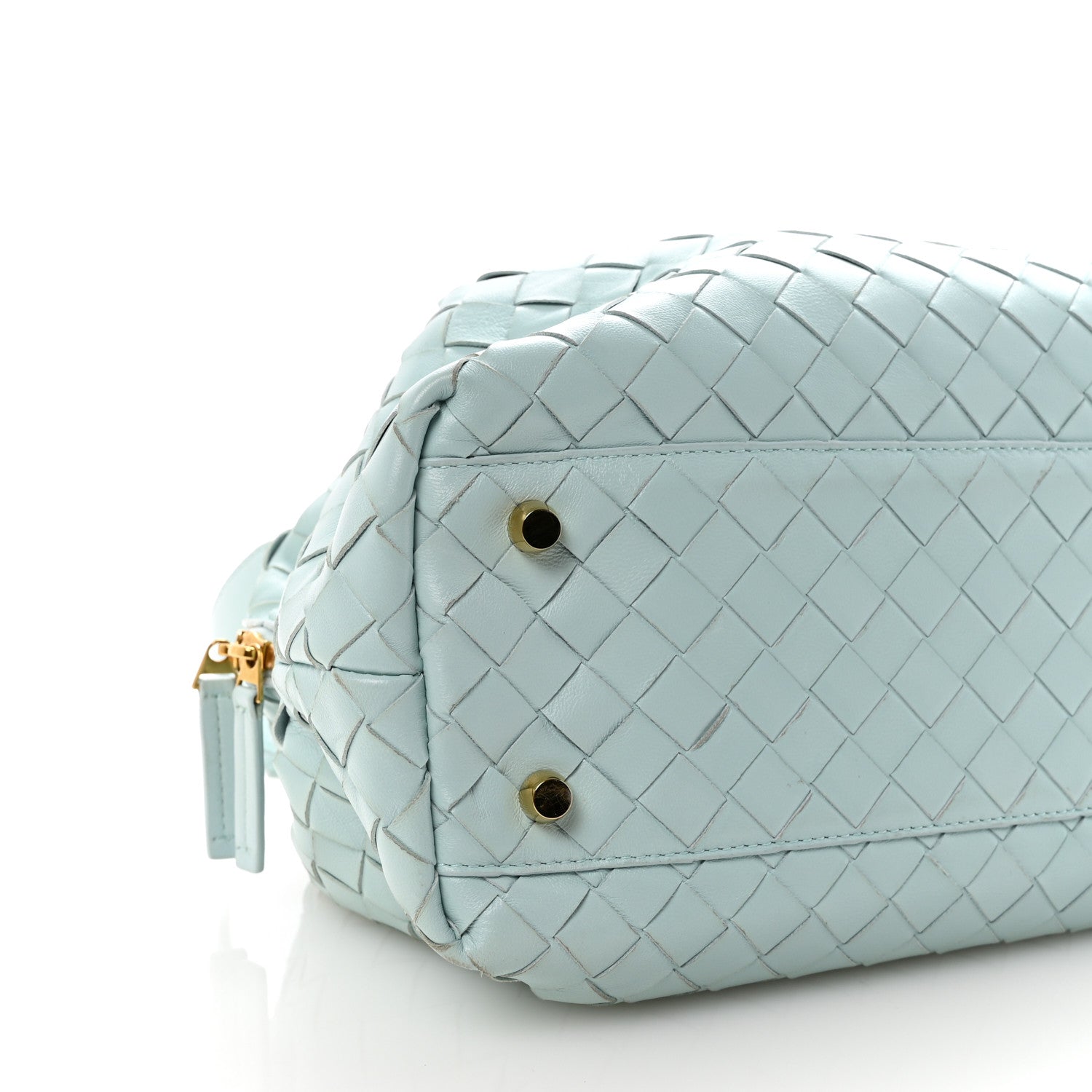 Bottega Veneta Nappa Intrecciato Bauletto Teal Washed 8 of 9