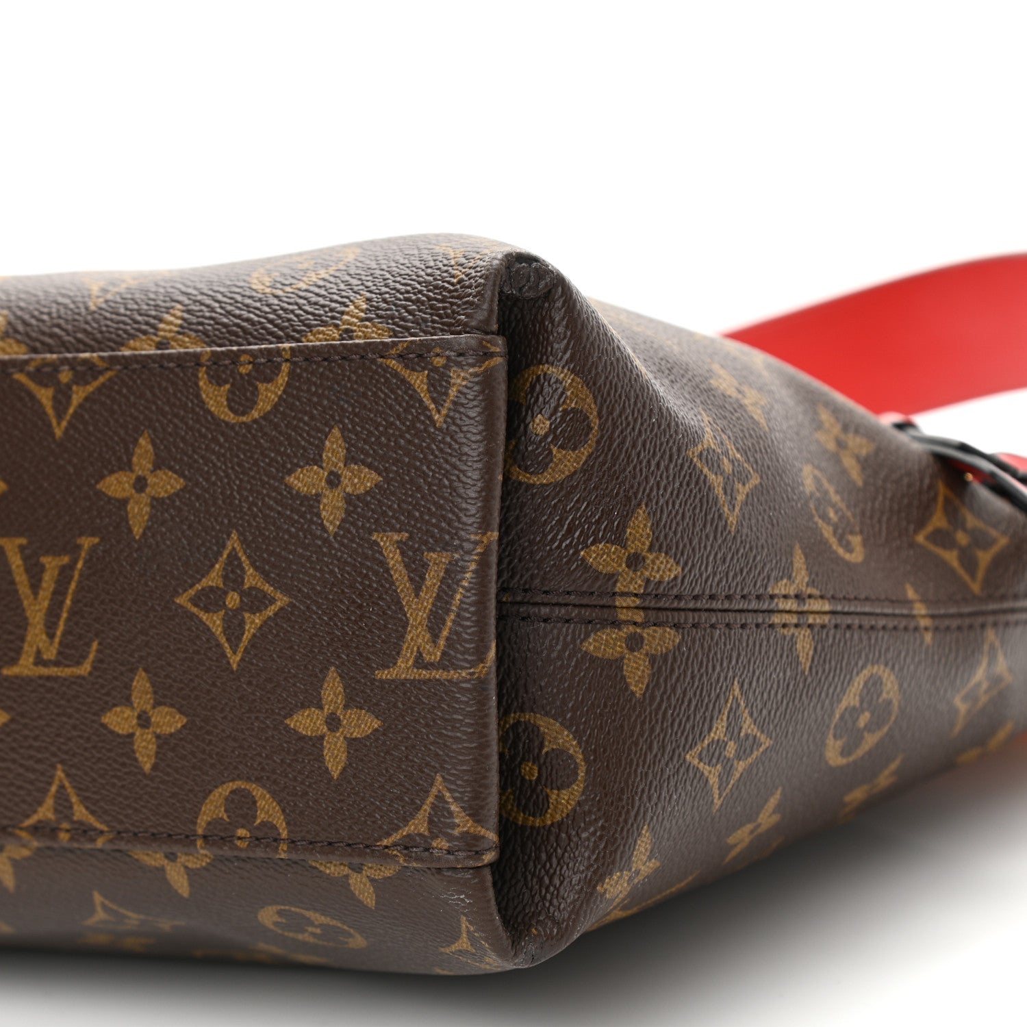 Louis Vuitton Monogram Tuileries Besace Caramel Rouge 9 of 10