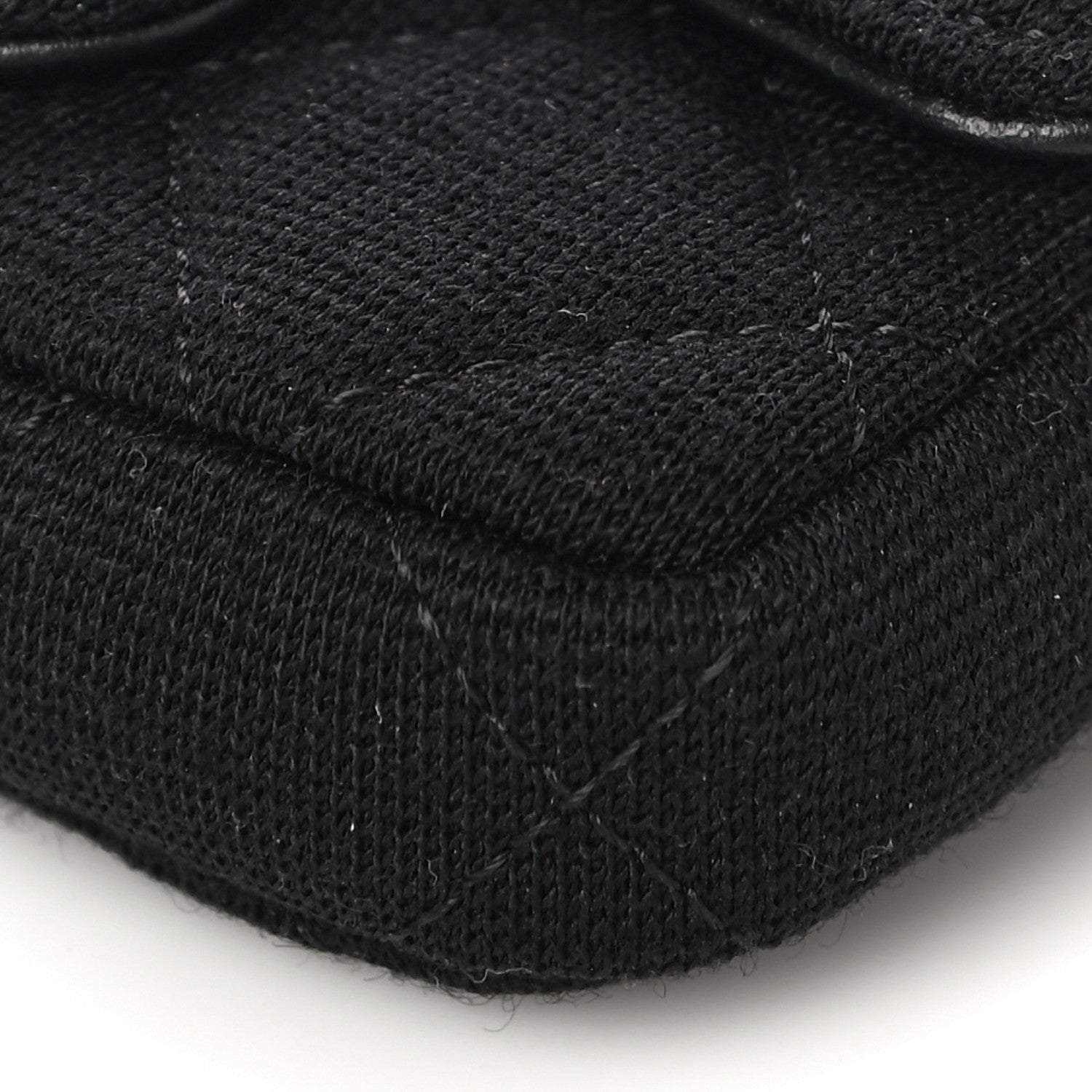 Chanel Jersey Quilted Belt Bag Black 10 of 11
